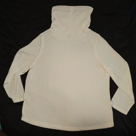 NWOT Appleseed's Ivory Cowlneck Shirt - Size 1X - Picture 4 of 5